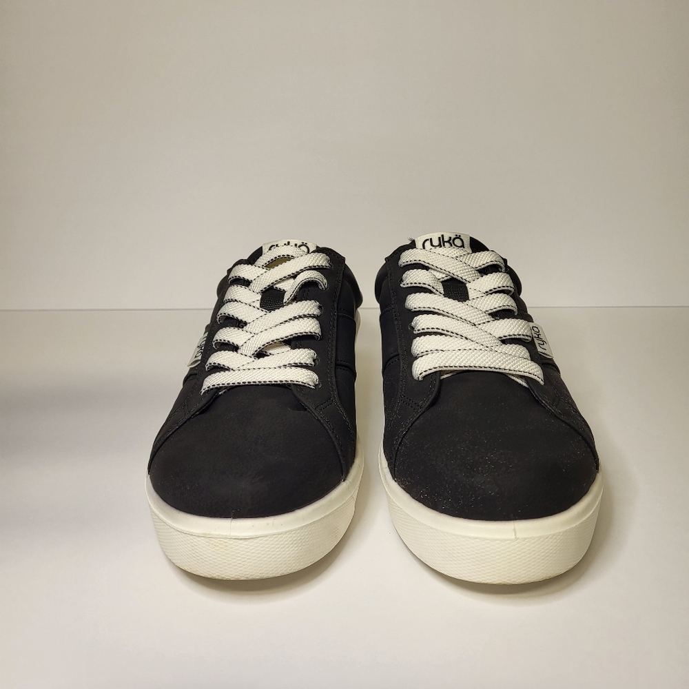 Ryka Viv Classic Sneakers Mules Womens 8 Medium Black With White Fixed Laces - Picture 4 of 8